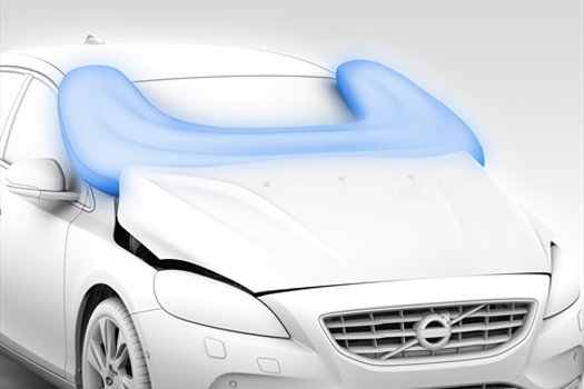 Volvo exterior airbag